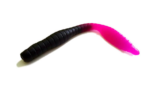   TroutMania Fat Worm 3,0", 7,62, 1,8, .212 Black&Purple (Bubble Gum), .6 -  -   