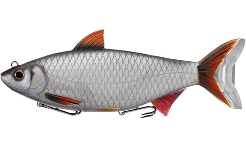 Мягкая приманка LIVETARGET Roach Swimbait 200S-202 Silver/Black, 200мм, 142г - оптовый интернет-магазин рыболовных товаров Пиранья 1