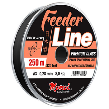 Леска Momoi Feeder Line Sport 0.23мм 5.5кг 250м черная - оптовый интернет-магазин рыболовных товаров Пиранья