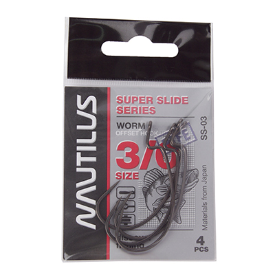   Nautilus Offset Super Slide Series Worm SS-03PTFE 3/0 -  -    2