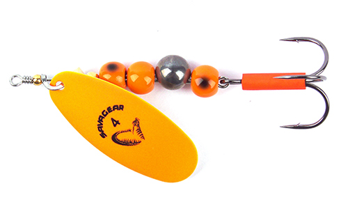 Блесна вращающаяся Savage Gear Caviar Spinner #4 Sinking Fluo Orange, 18г, арт.43628 - оптовый интернет-магазин рыболовных товаров Пиранья 2
