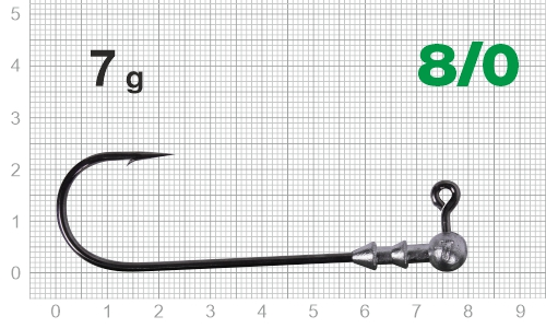 Джигер Nautilus Long Power NLP-1110 hook № 8/0  7гр - оптовый интернет-магазин рыболовных товаров Пиранья