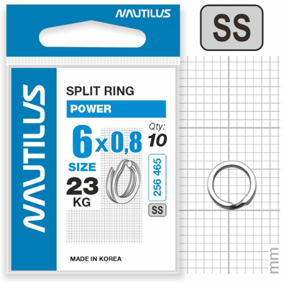  Nautilus   Power split ring 6*0,8  23 -  -   