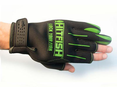 Перчатки HITFISH Glove-04 цв. Зеленый  р. L - оптовый интернет-магазин рыболовных товаров Пиранья
