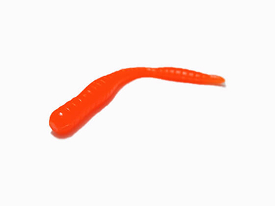   TroutMania Fat Worm 3,0", 7,62, 1,8, .006 Orange (Bubble Gum), .6 -  -   