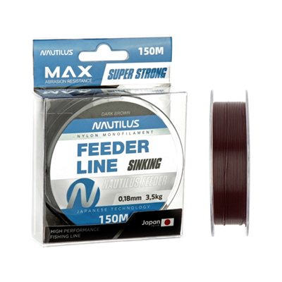 ����� �������� Nautilus Feeder sinking 0,33��.,9,7��, 150�.dark brown NEW - ������� ��������-������� ���������� ������� �������