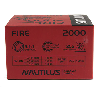 Катушка Nautilus Fire 2000 - оптовый интернет-магазин рыболовных товаров Пиранья 9