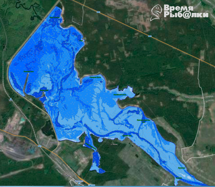 Шульбинское водохранилище карта со спутника в реальном времени