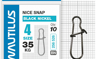  Nautilus Nice Snap black nickel size # 4  35 -  -    - 