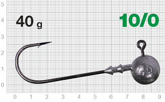 Джигер Nautilus Long Power NLP-1110 hook №10/0 40гр - оптовый интернет-магазин рыболовных товаров Пиранья - превью
