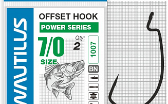 ������ �������� Nautilus Offset Power series Wide Gape Plus 1007 7/0 - ������� ��������-������� ���������� ������� ������� - ������