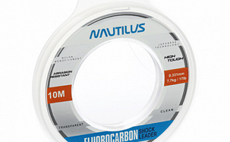 ����� Nautilus Fluorocarbon Shock leader 100% 0,331��.,7,7��, 10�.clean NEW - ������� ��������-������� ���������� ������� ������� - ������
