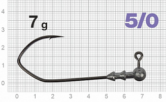 Джигер Nautilus Claw NC-1021 hook №5/0  7гр - оптовый интернет-магазин рыболовных товаров Пиранья - превью