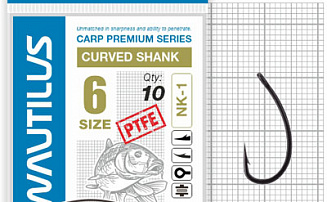  Nautilus Carp Curved Shank 1PTFE  6 -  -    - 