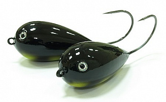 Глиссер Bumble Lure Jerk  J- 7B Black Хорватское яйцо 7гр* выставочный образец - оптовый интернет-магазин рыболовных товаров Пиранья - превью