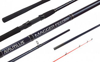 Удилище фидерное Nautilus Magger Feeder 270см 200гр NMF9HHQ - оптовый интернет-магазин рыболовных товаров Пиранья - превью