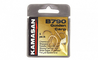 Крючок Kamasan B790 Golden Сarp №1/0  образец - оптовый интернет-магазин рыболовных товаров Пиранья - превью