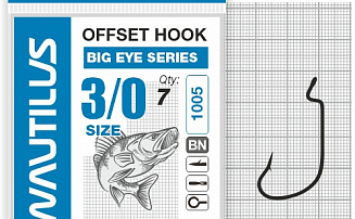 ������ �������� Nautilus Offset Big Eye Series Worm 1005 �3/0 - ������� ��������-������� ���������� ������� ������� - ������
