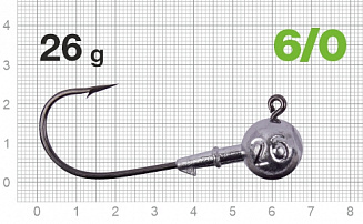 Джигер Nautilus Power 120 NP-1608 hook №6/0 26гр - оптовый интернет-магазин рыболовных товаров Пиранья - превью