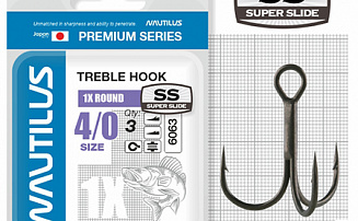������ ������� Nautilus 1X Round Premium Series 6063SS �     4/0 (3��) - ������� ��������-������� ���������� ������� ������� - ������