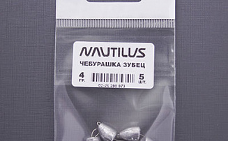 Грузило Nautilus Чебурашка Зубец  4гр (уп.5шт) - оптовый интернет-магазин рыболовных товаров Пиранья - превью