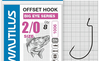 ������ �������� Nautilus Offset Big Eye Series Worm 1006 �2/0 - ������� ��������-������� ���������� ������� ������� - ������