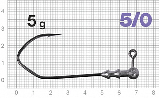 Джигер Nautilus Claw NC-1021 hook №5/0  5гр - оптовый интернет-магазин рыболовных товаров Пиранья - превью