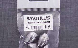 Грузило Nautilus Чебурашка Зубец 24гр (уп.4шт) - оптовый интернет-магазин рыболовных товаров Пиранья - превью