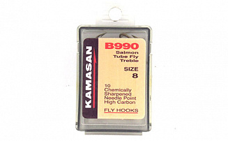 Крючок Kamasan B990 Salmon Tube Fly Trebble № 8 образец - оптовый интернет-магазин рыболовных товаров Пиранья - превью