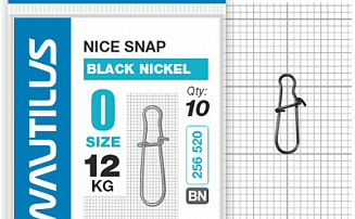 �������� Nautilus Nice Snap black nickel size # 0 ���� 12�� - ������� ��������-������� ���������� ������� ������� - ������