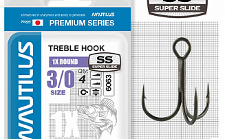 ������ ������� Nautilus 1X Round Premium Series 6063SS �    3/0 (4��) - ������� ��������-������� ���������� ������� ������� - ������