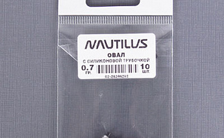 Грузило Nautilus Овал с сил.трубочкой с марк.веса   0.7гр - оптовый интернет-магазин рыболовных товаров Пиранья - превью
