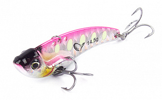 Блесна-цикада Savage Gear Vib Blade SW 45 Fast Sinking Pink Glow Dot, 4.5см, 8.5г, быстро тонущий, арт.73578 - оптовый интернет-магазин рыболовных товаров Пиранья - превью