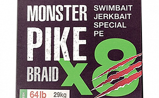  Nautilus Monster Pike Braid X8 Dark Green d-0.38 34.3 76lb 150 -  -    - 