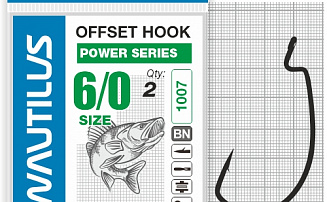 ������ �������� Nautilus Offset Power series Wide Gape Plus 1007 6/0 - ������� ��������-������� ���������� ������� ������� - ������