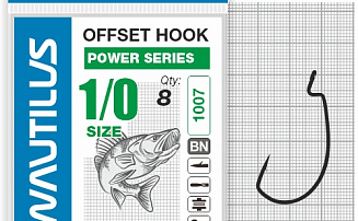 ������ �������� Nautilus Offset Power series Wide Gape Plus 1007 1/0 - ������� ��������-������� ���������� ������� ������� - ������