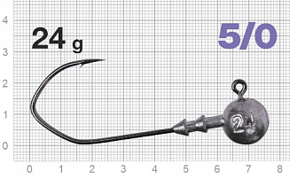 Джигер Nautilus Claw NC-1021 hook №5/0 24гр - оптовый интернет-магазин рыболовных товаров Пиранья - превью
