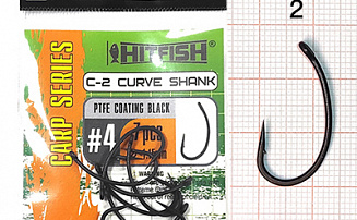   HITFISH Carp Series PTFE-BC C-2 Curve Shank   2 -  -    - 