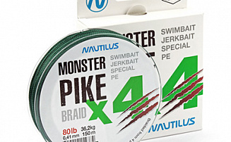 ���� Nautilus Monster Pike Braid X4 Dark Green d-0.38 31.7�� 70lb 150� - ������� ��������-������� ���������� ������� ������� - ������