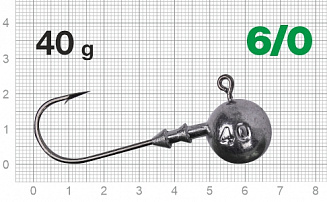 Джигер Nautilus Long Power NLP-1110 hook № 6/0 40гр - оптовый интернет-магазин рыболовных товаров Пиранья - превью