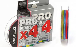 ���� Nautilus Pro Braid X4 Multicolor d-0.25 13.2�� 29lb 150� - ������� ��������-������� ���������� ������� ������� - ������