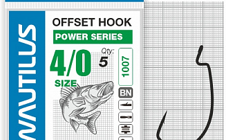 ������ �������� Nautilus Offset Power series Wide Gape Plus 1007 4/0 - ������� ��������-������� ���������� ������� ������� - ������