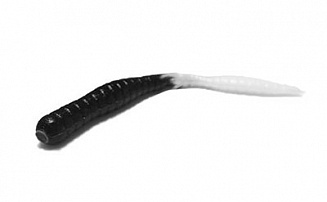   TroutMania Fat Worm 3,0", 7,62, 1,8, .201 Black&White (Garlic), .6 -  -    - 