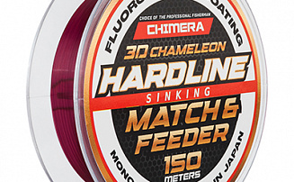  Chimera Hardline Match & Feeder Fluorocarbon Coating 3D Chameleon Sinking (.) 150  #0.148 -  -    - 