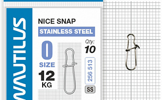  Nautilus Nice Snap stainless steel size # 0  12 -  -    - 