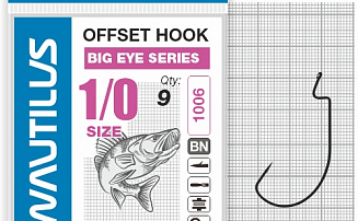 ������ �������� Nautilus Offset Big Eye Series Worm 1006 �1/0 - ������� ��������-������� ���������� ������� ������� - ������