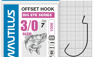   Nautilus Offset Big Eye Series Worm 1006 3/0 -  -    - 
