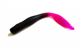   TroutMania Fat Worm 3,0", 7,62, 1,8, .212 Black&Purple (Bubble Gum), .6 -  -    - 