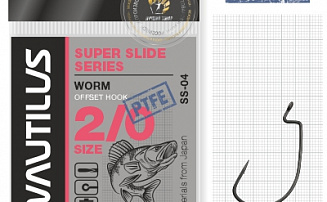   Nautilus Offset Super Slide Series Worm SS-04PTFE 2/0 -  -    - 