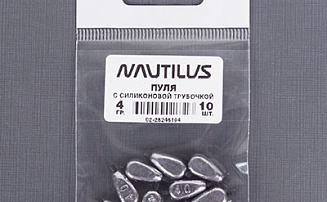 Грузило Nautilus Пуля с сил.трубочкой с марк.веса  4.0гр - оптовый интернет-магазин рыболовных товаров Пиранья - превью